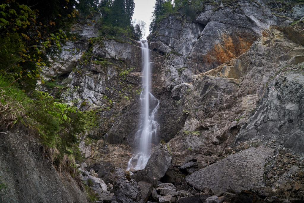 Wasserfall Scheuenalpe Allgäu Nagelfluhette Wanderung