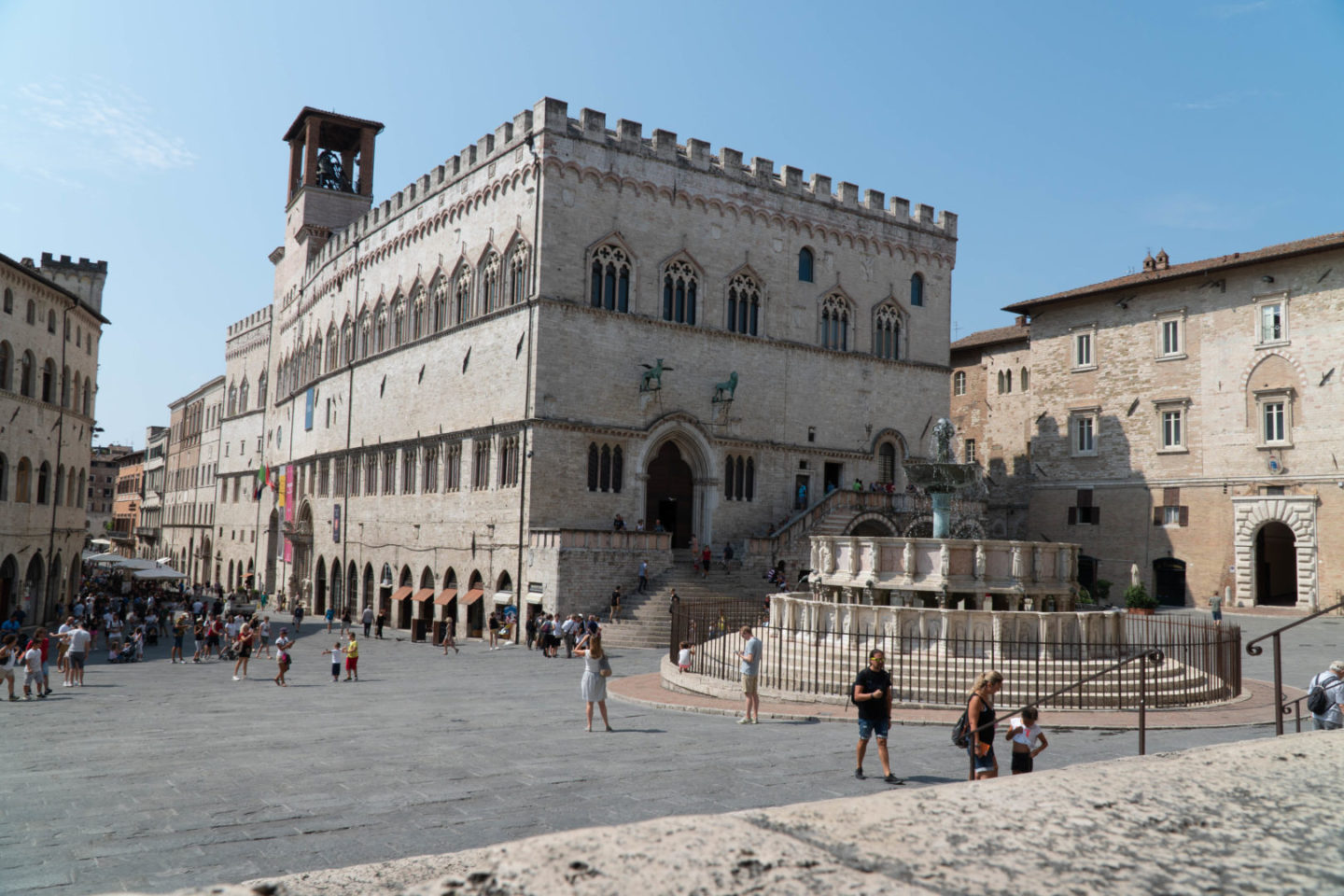 Palazzo dei Priori - ein altes umbrisches Gebäude in Peruiga aus Zeiten der Etrusker.