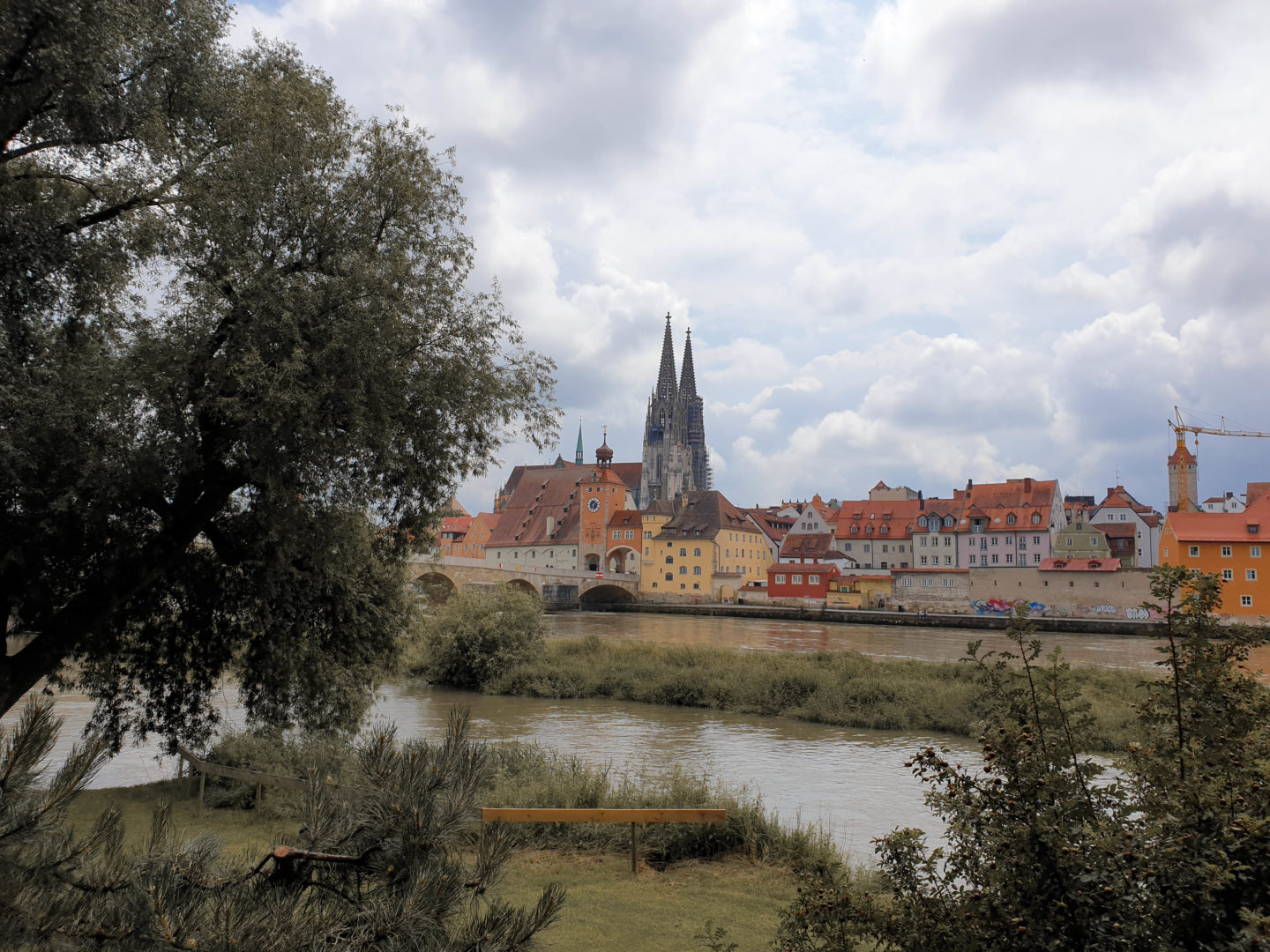 Skyline Regensburg in der Oberpfalz