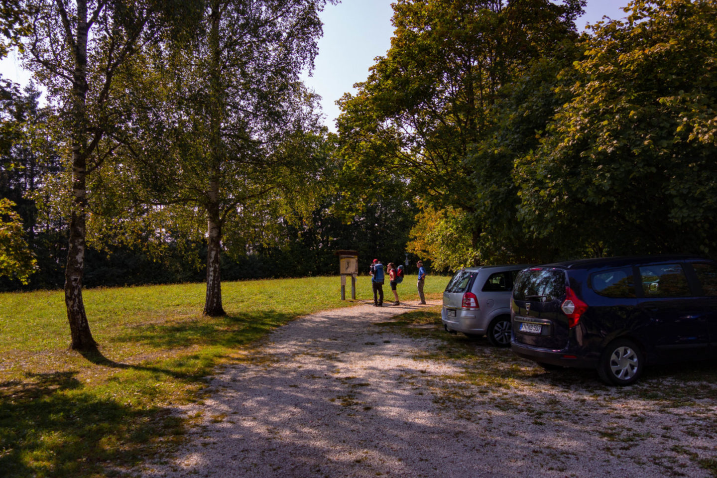 Wanderparkplatz am Ende der Wutachflühen.