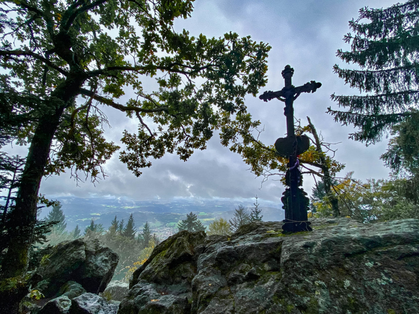 Wanderung im Herbst zum Brotjacklriegel im Bayerischen Wald.