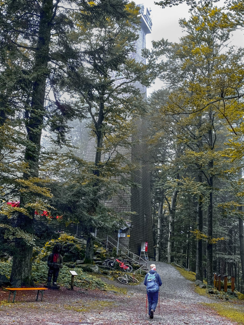 Wanderung im Herbst zum Brotjacklriegel im Bayerischen Wald.